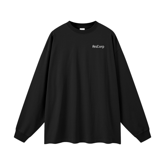 Jinwoo Shadow Monarch Long Sleeve Anime Tee (Back Print)