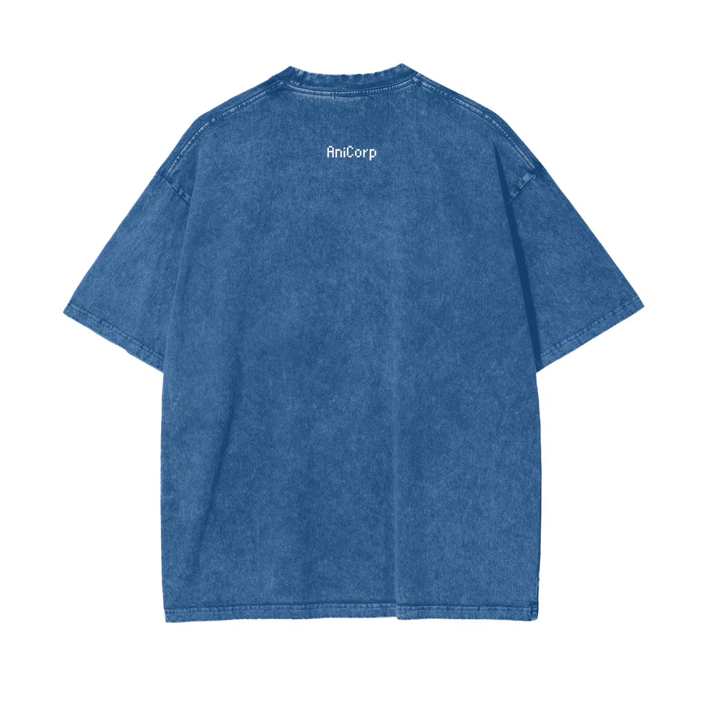 Jinwoo Shadow Monarch Acid Wash Oversized Anime Tee (Front Print)