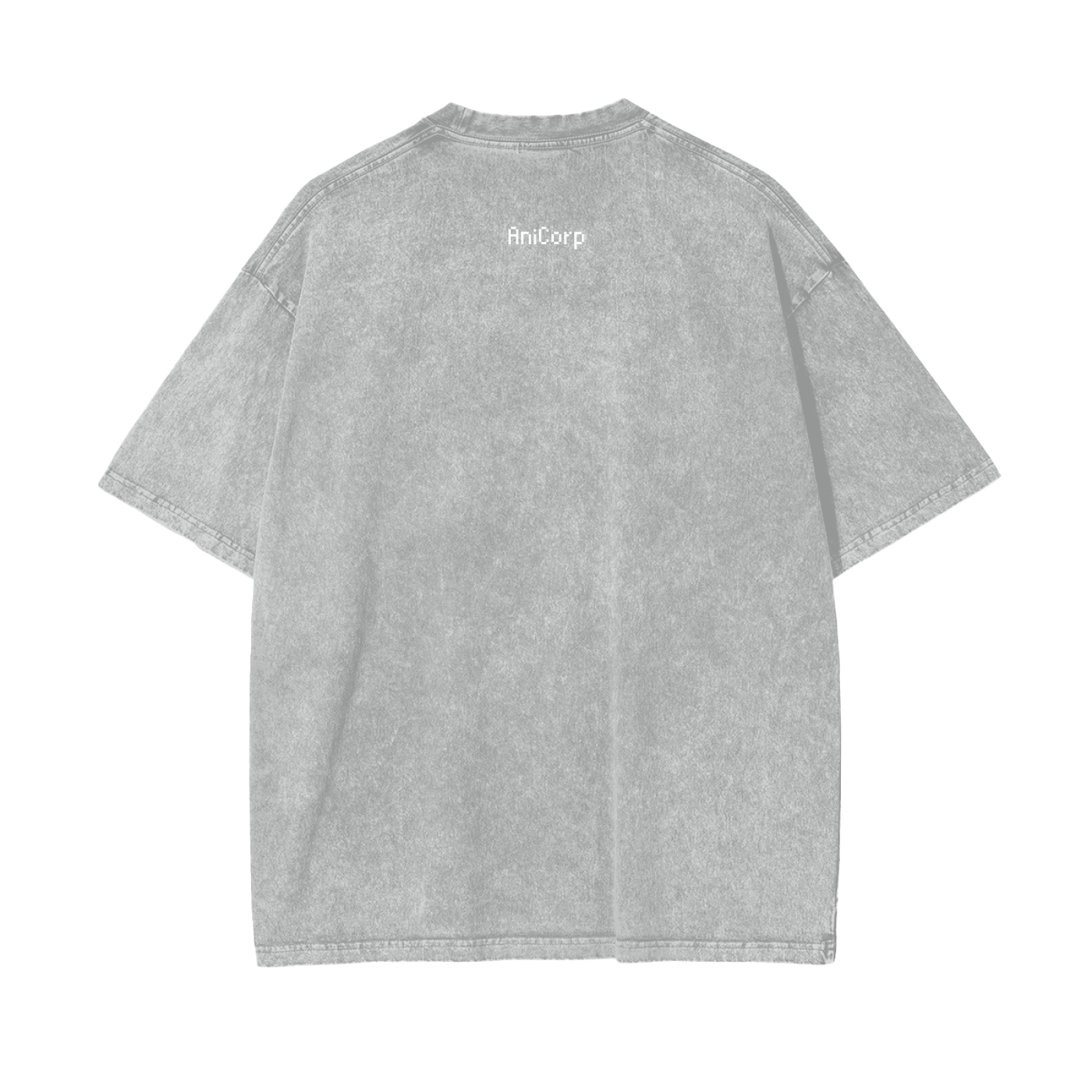 Jinwoo Shadow Monarch Acid Wash Oversized Anime Tee (Front Print)