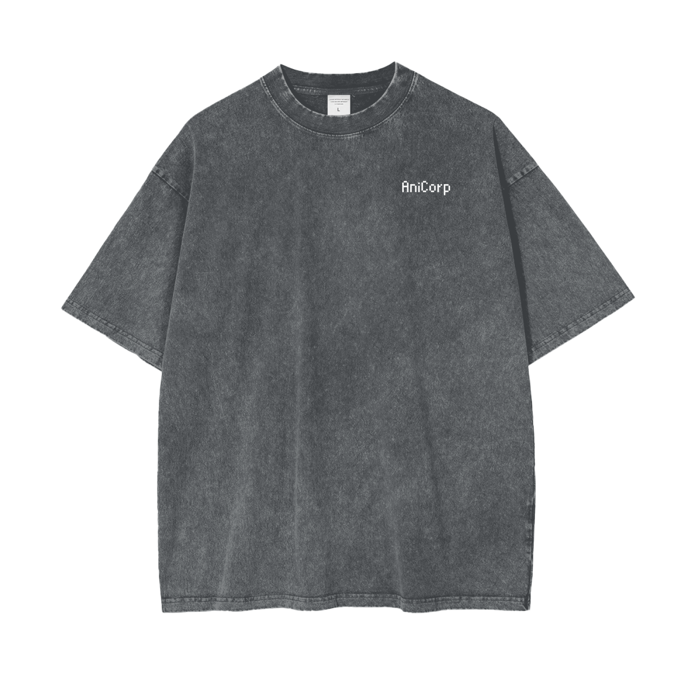 ARISE Acid Wash Oversized Anime Tee (Back Print)