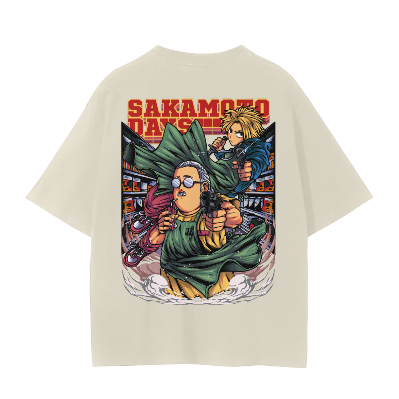 Sakamoto Days Classic Anime T-Shirt (Back Print)