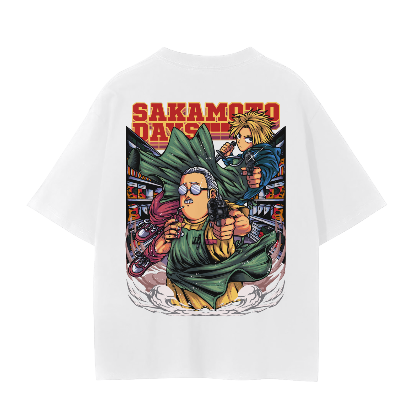 Sakamoto Days Classic Anime T-Shirt (Back Print)