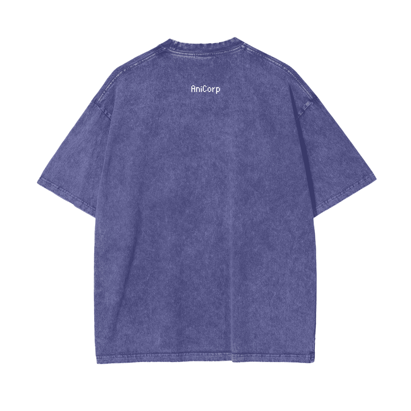 Jinwoo Shadow Monarch Acid Wash Oversized Anime Tee (Front Print)