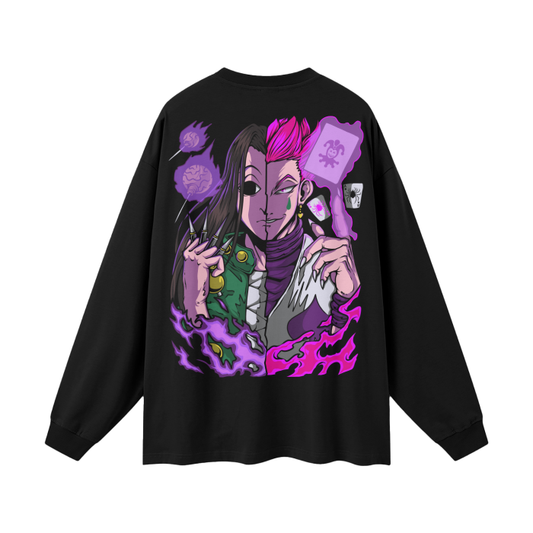Illumi and Hisoka Long Sleeve Anime Tee (Back Print)