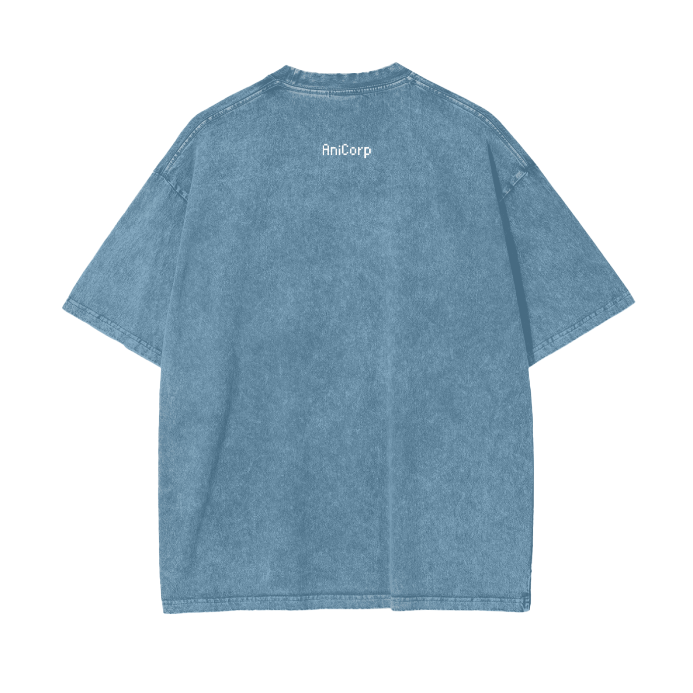 Jinwoo Shadow Monarch Acid Wash Oversized Anime Tee (Front Print)