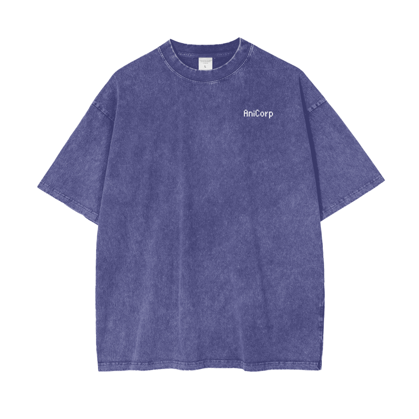 ARISE Acid Wash Oversized Anime Tee (Back Print)