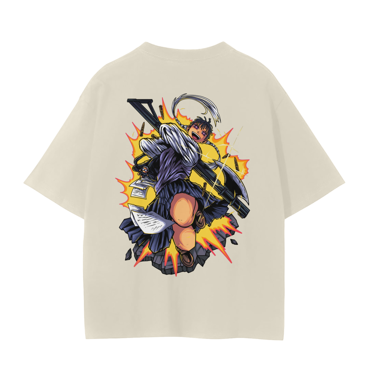 Nao Toramaru Classic Anime T-Shirt (Back Print)