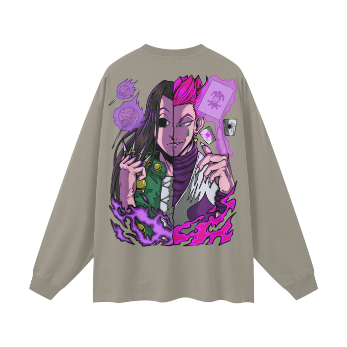 Illumi and Hisoka Long Sleeve Anime Tee (Back Print)