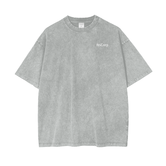 ARISE Acid Wash Oversized Anime Tee (Back Print)