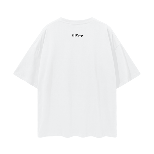Jinwoo Shadow Monarch Oversized Anime T-Shirt White (Front Print)