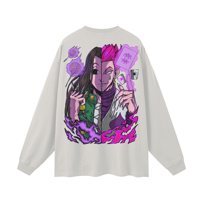 Illumi and Hisoka Long Sleeve Anime Tee (Back Print)