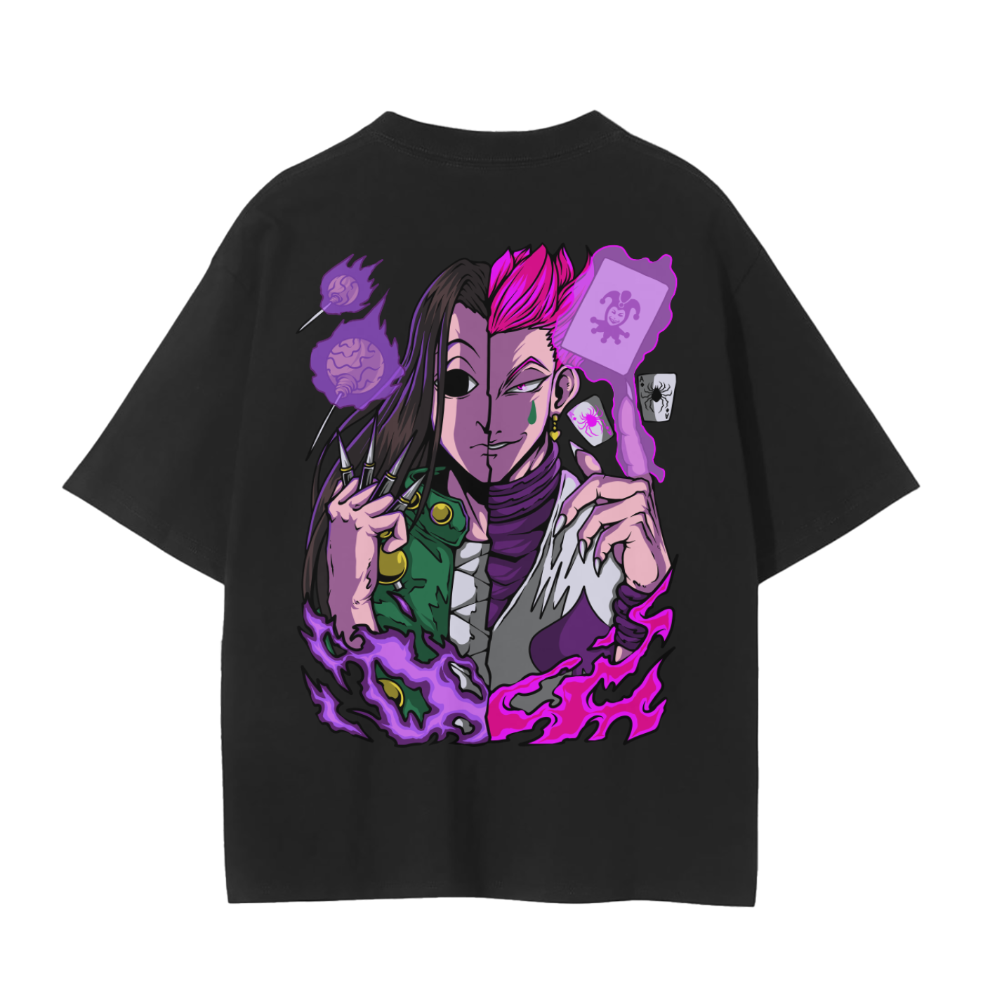 Illumi and Hisoka Classic Anime T-Shirt (Back Print)