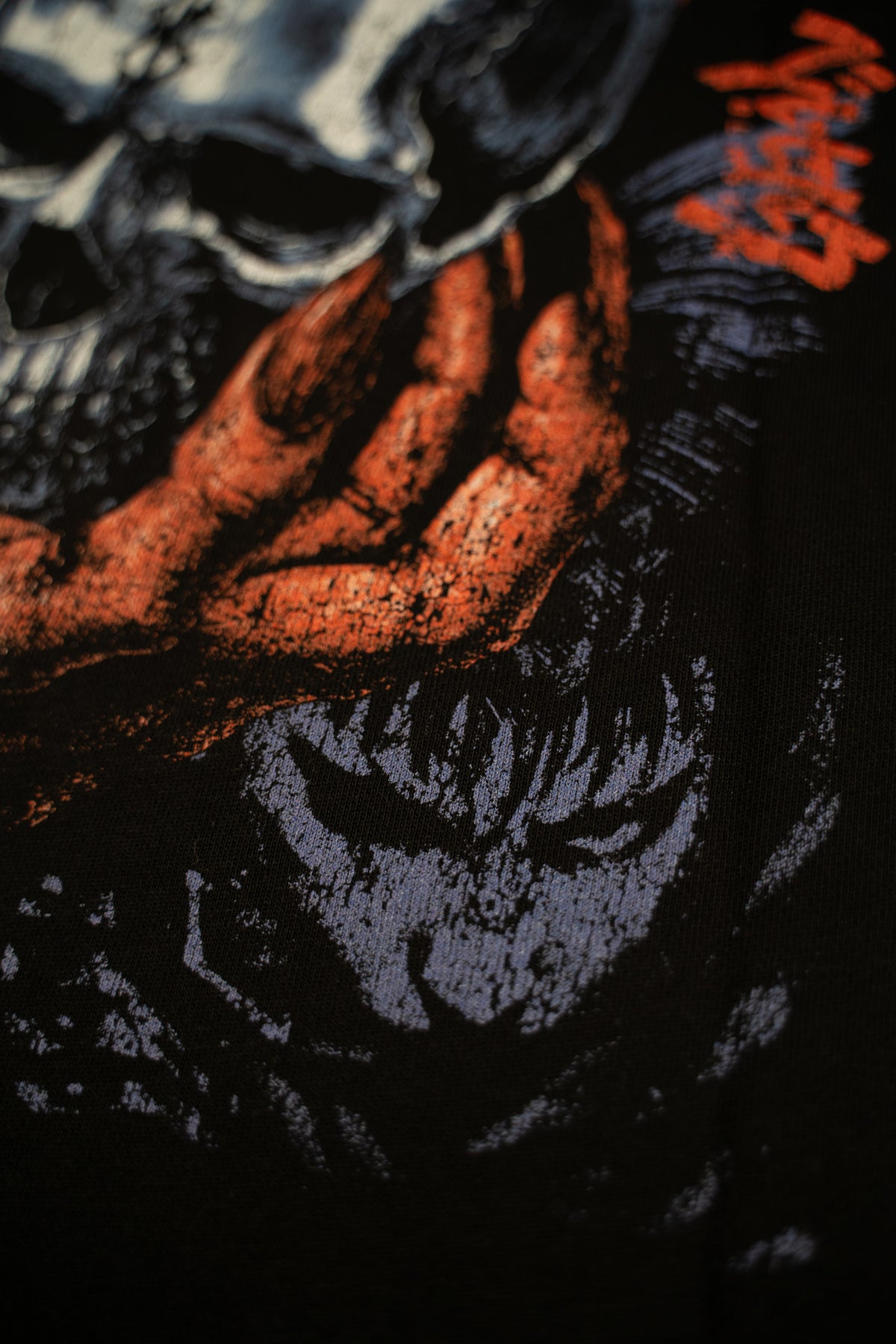 Chrome Skull Boxy French Terry Cutoff