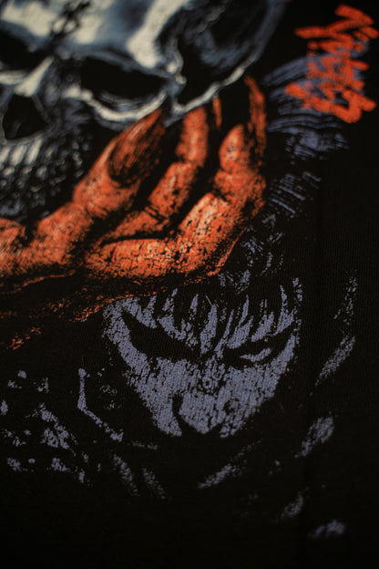 Chrome Skull Boxy French Terry Cutoff