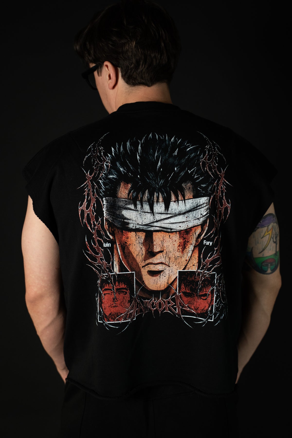 Guts Boxy French Terry Cutoff