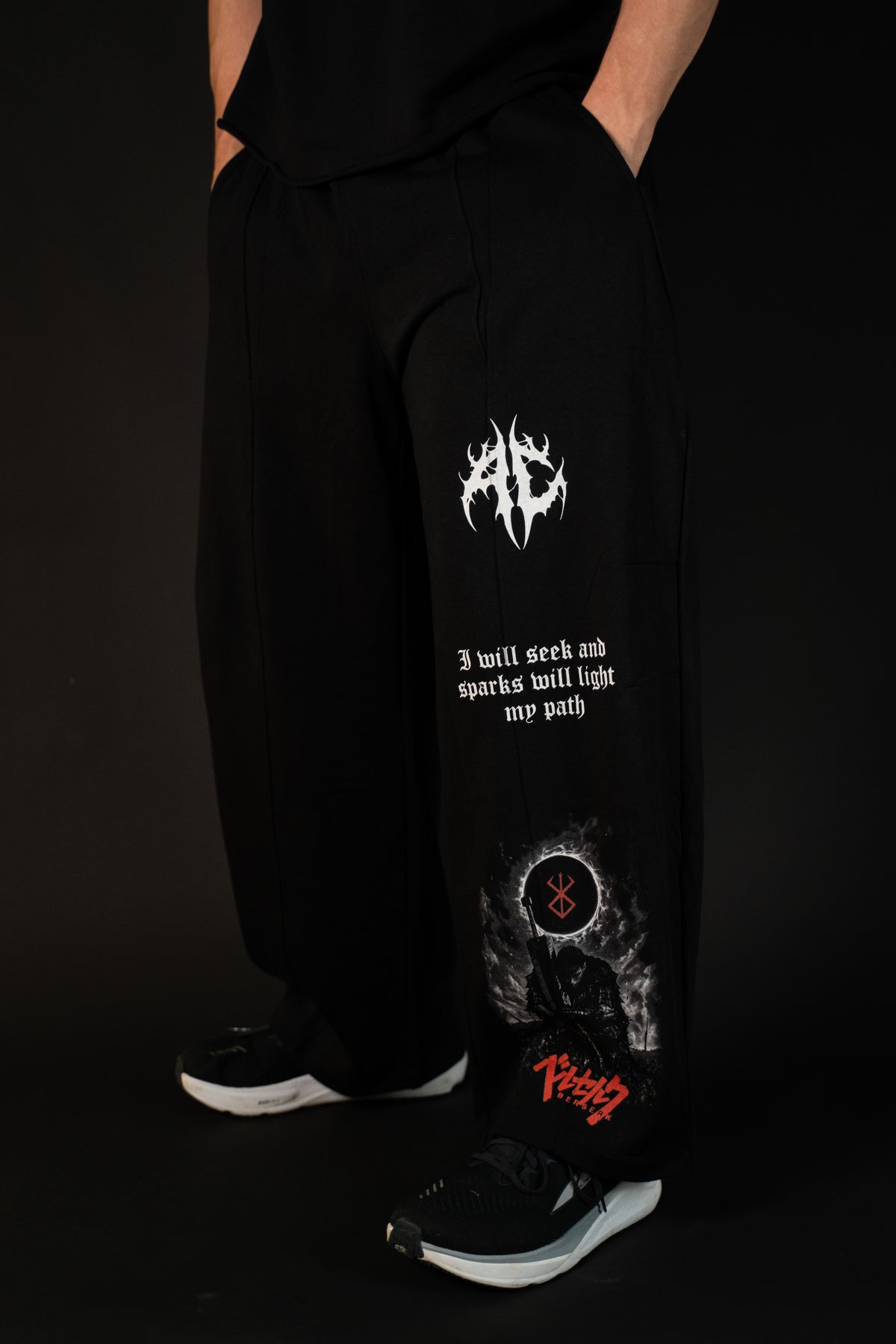 Berserk Wide Leg Panel Sweatpants
