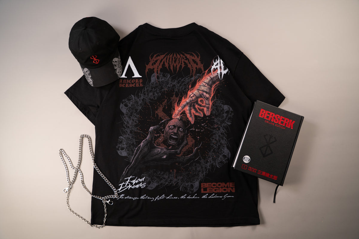 Behelit Oversized Tee + Free Cursed Mark Hat