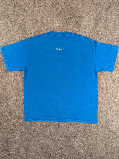 Gon and Killua Acid Wash Oversized Anime Tee (Front Print)