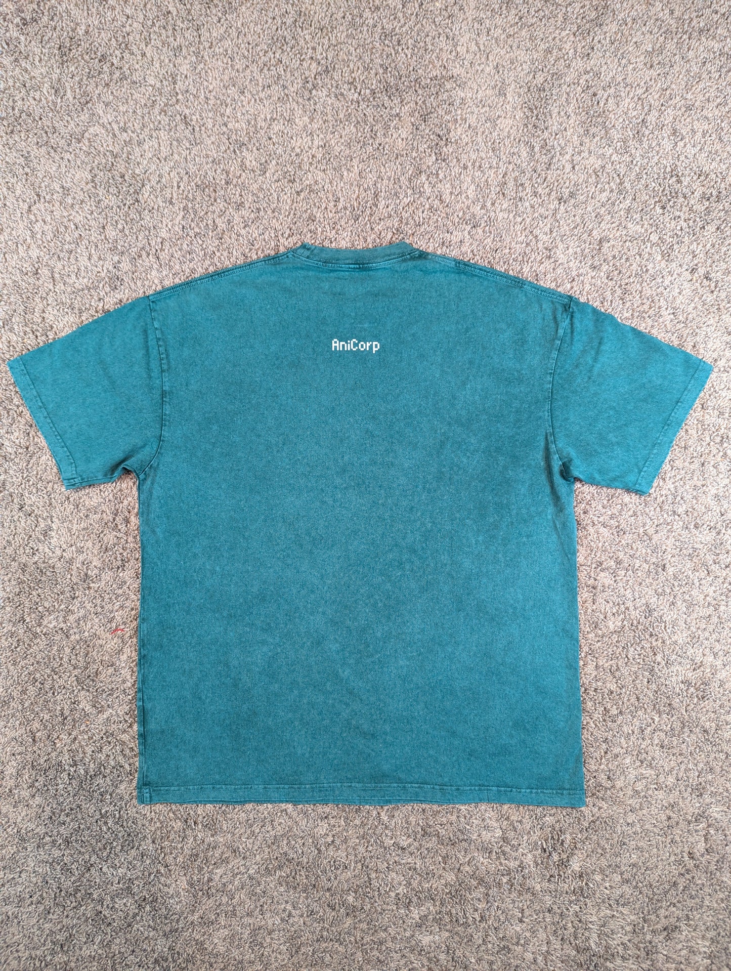 Gon and Killua Acid Wash Oversized Anime Tee (Front Print)