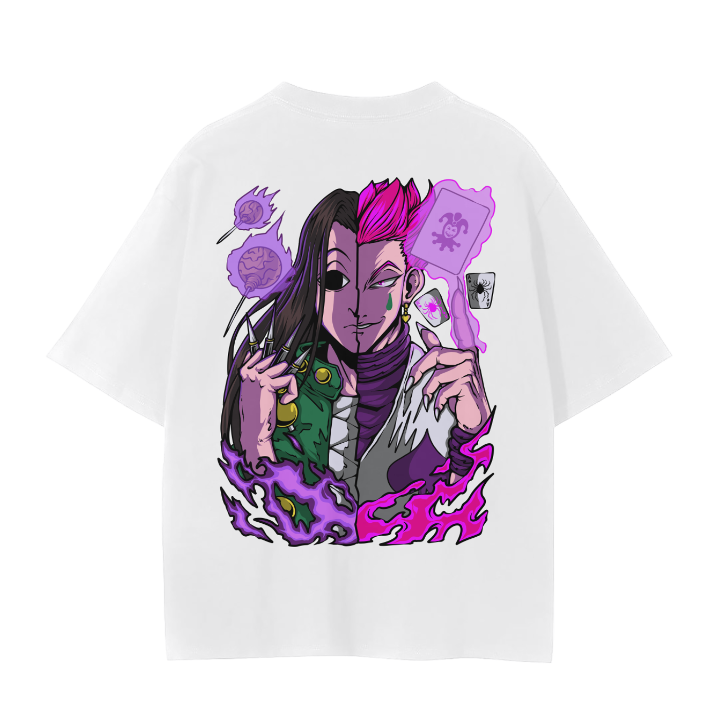 Illumi and Hisoka Classic Anime T-Shirt (Back Print)
