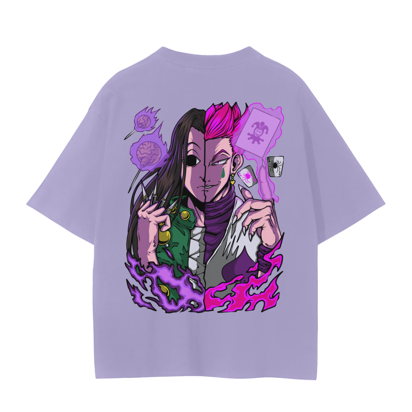 Illumi and Hisoka Classic Anime T-Shirt (Back Print)