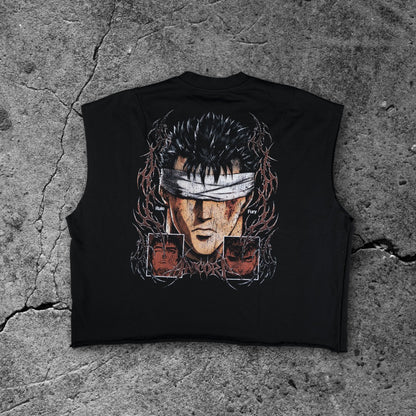 Guts Boxy French Terry Cutoff