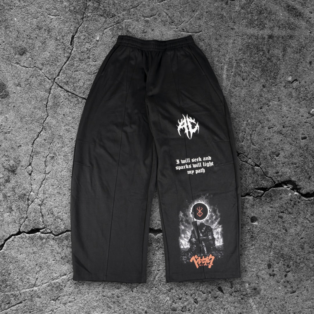 Berserk Wide Leg Panel Sweatpants