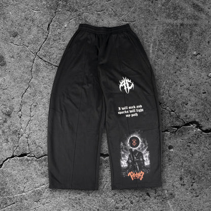 Berserk Wide Leg Panel Sweatpants